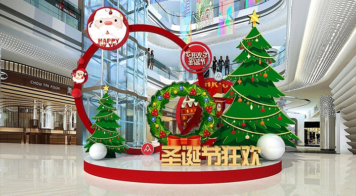 郑州圣诞节美陈布置
